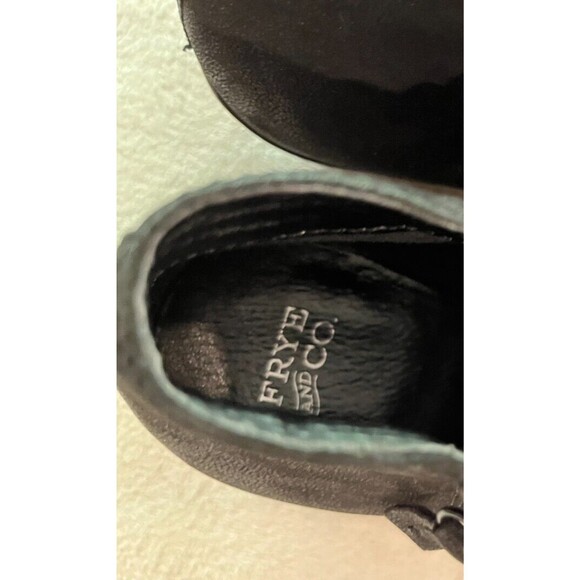 FRYE & Co. Womens Boots Size 7 M Black Nubuck Leather Zip Ankle Bootie Judith - Picture 10 of 15